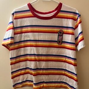 Stranger Things Colorful Striped T-Shirt